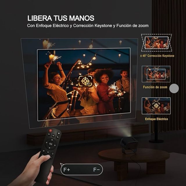 Proyector Jimveo WiFi 6 Bluetooth 1080P