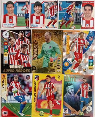100 Cromos Atlético de Madrid La Liga Sin Repetir