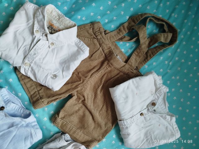 Camisas y pantalones 12-18 Meses