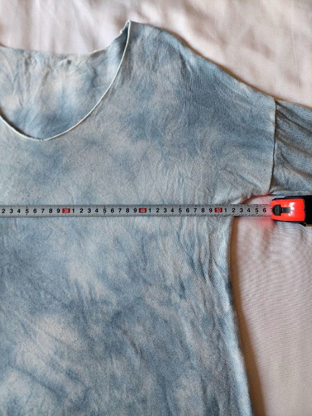 Jersey tie-dye azul punto fino