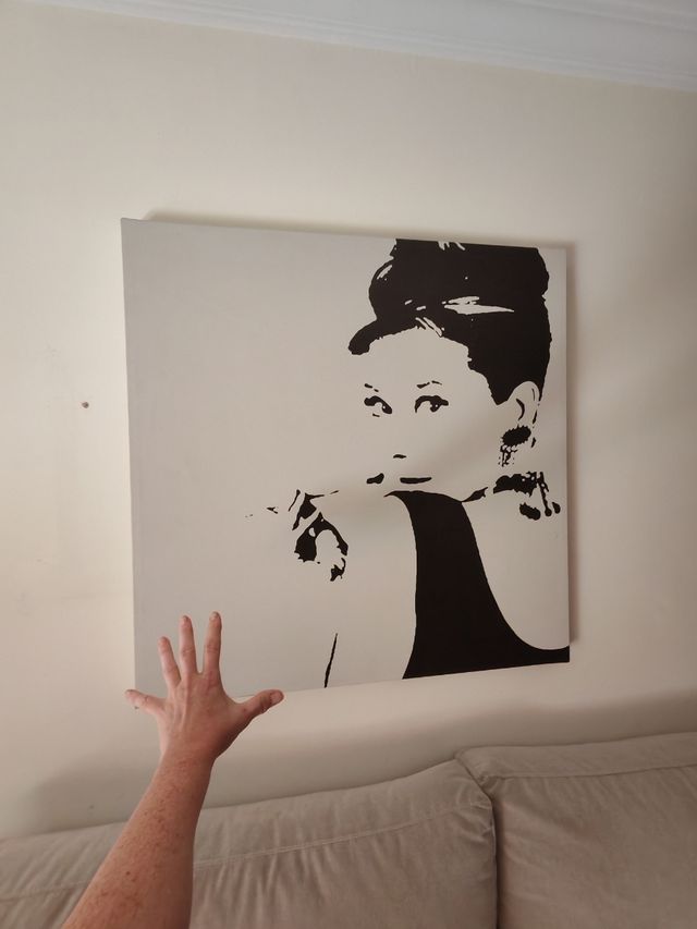 Cuadro Audrey Hepburn Estilo Pop Art