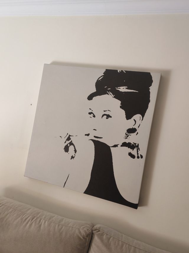 Cuadro Audrey Hepburn Estilo Pop Art