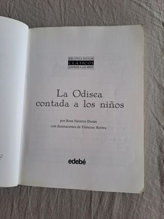 LA ODISEA CONTADA A LOS NIÑOS (versión en rústi...