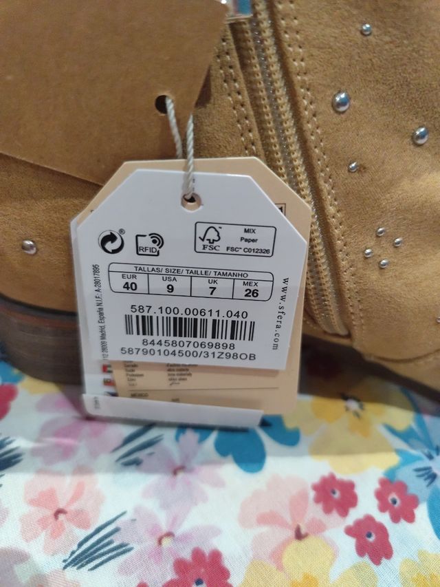 Botines Sfera Marrones Talla 40