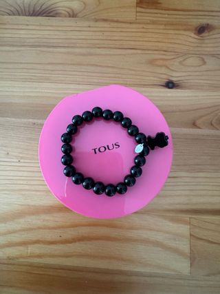 Pulsera Tous Ónix Negra Oso