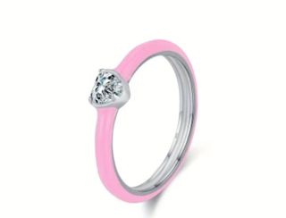 Anillo Plata 925 Zirconia Corazón