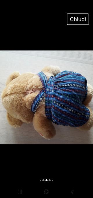 Peluche Orso con Salopette