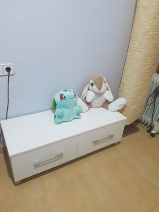 Mueble cajonera blanco
