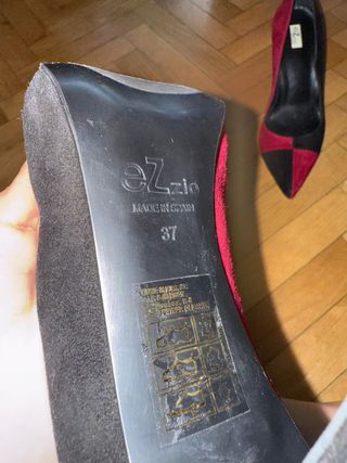 Zapatos Ezio Rojos y Negros