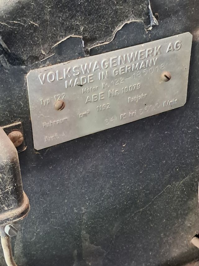 Motobomba Alemana Motor Volkswagen escarabajo 1200