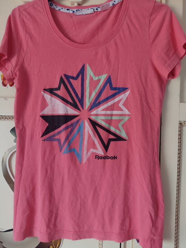 Camiseta Reebok Rosa Talla M