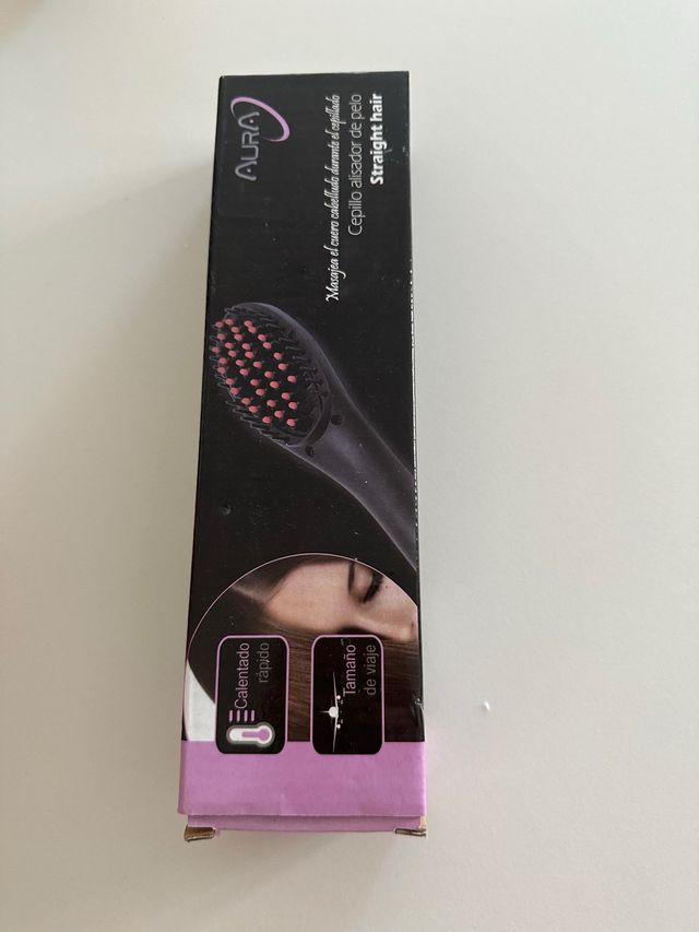 Spazzola lisciante nera Aura