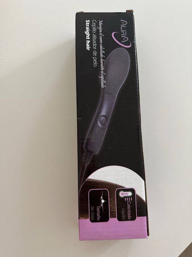 Spazzola lisciante nera Aura