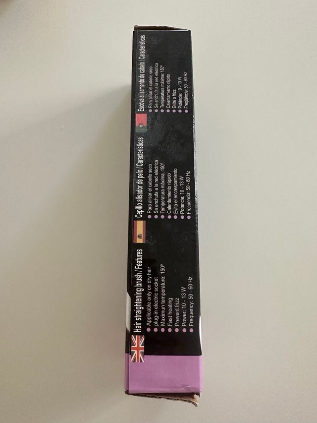 Spazzola lisciante nera Aura