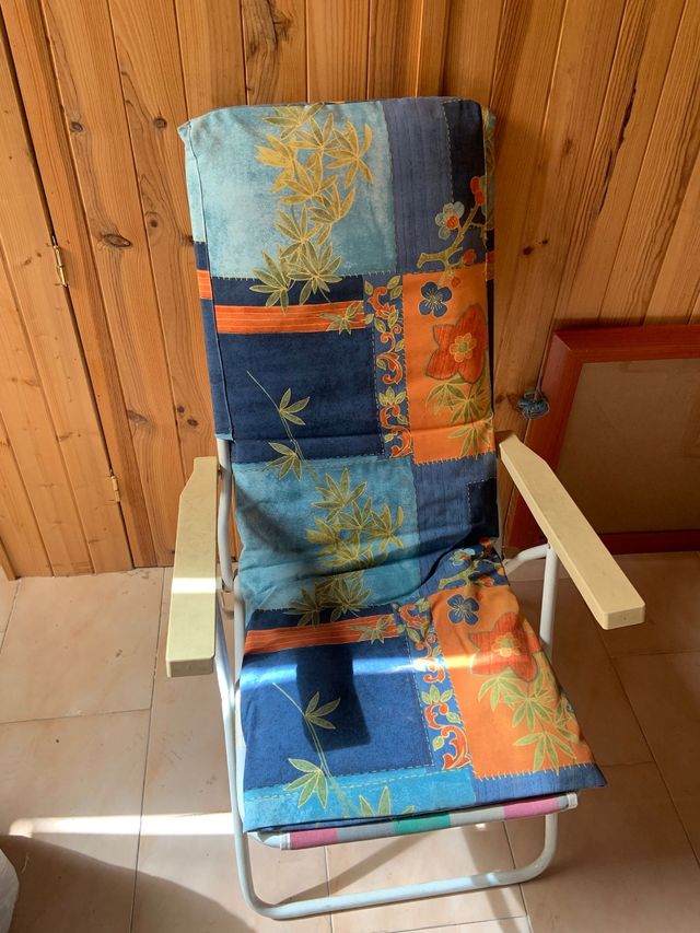 Hamaca reclinable con estampado floral