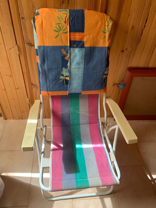 Hamaca reclinable con estampado floral