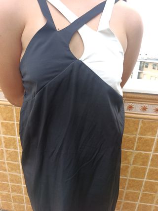 Vestido bicolor