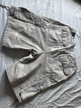 Pull&Bear Pantalón Corto Camuflaje Beige