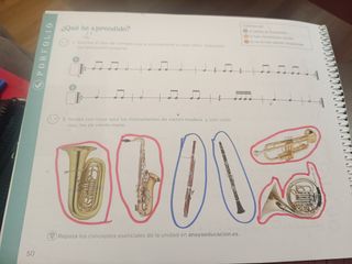 Libro Anaya música 4 primaria