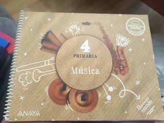 Libro Anaya música 4 primaria
