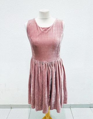 Vestido Kling rosa skater vuelo talla L