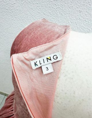 Vestido Kling rosa skater vuelo talla L