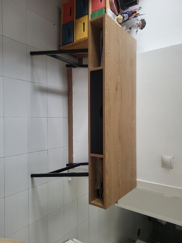 Mesa Escritorio Madera y Metal