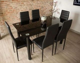 Conjunto de comedor Negra 140X75cm OFERTA