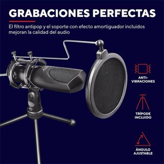 Micrófono USB Trust GXT 232 Mantis Trípode.NUEVO