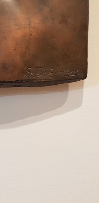 Bellissimo bronzo volto di Cristo