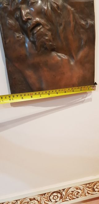 Bellissimo bronzo volto di Cristo