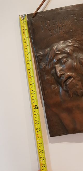 Bellissimo bronzo volto di Cristo