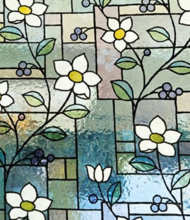 Vinilo estático sin adhesivo para vidrios