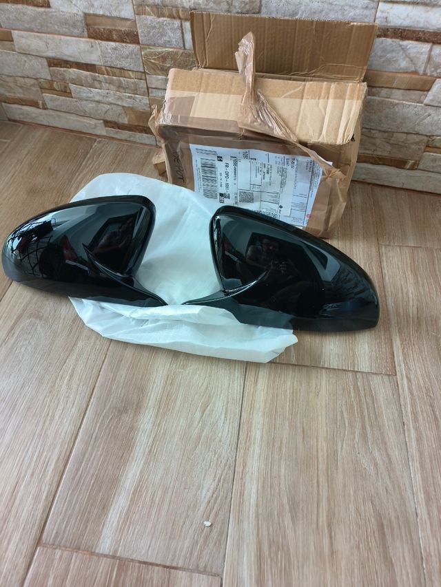 Carcasa espejo retrovisor negro brillante