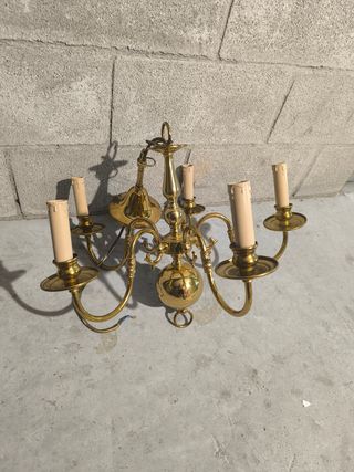 Lampada antica in ottone