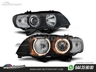 FAROS DELANTEROS OJOS DE ANGEL PARA BMW X5 E53