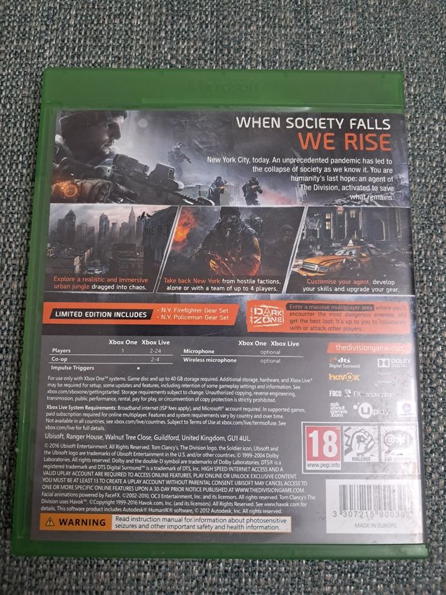 Juego Xbox One The Division