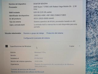 Portátil Asus Ryzen 7 Gris/Plata