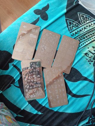 6 Placas Estampación Uñas