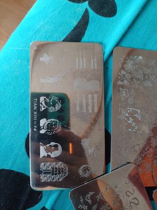 6 Placas Estampación Uñas