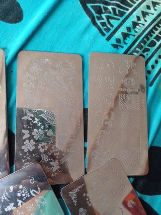 6 Placas Estampación Uñas