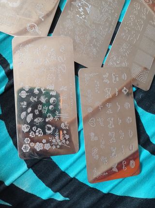 6 Placas Estampación Uñas