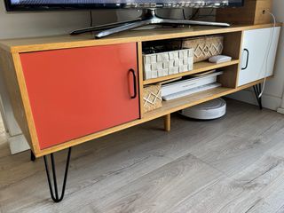 Mueble aparador bicolor TV 130x38x50cm
