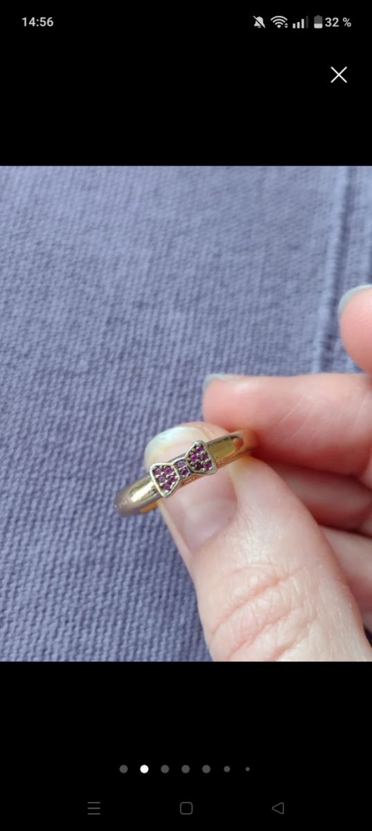 Anillo Tous Lazo Zafiros Vermeil