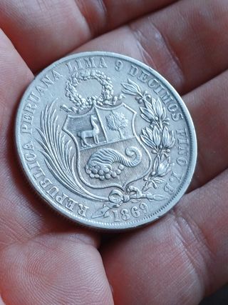 Moneda Plata 1 Sol Perú