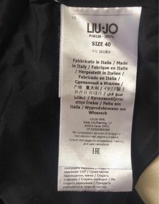 Giacca Liu Jo chiodo felpa nera