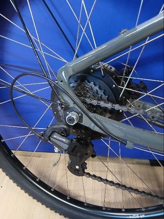 Bicicleta Todocamino Eléctrica E-Actv 100 Gris Antracita