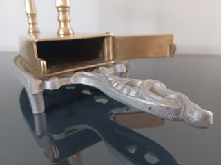 Plancha Antigua Francesa Latón y Hierro