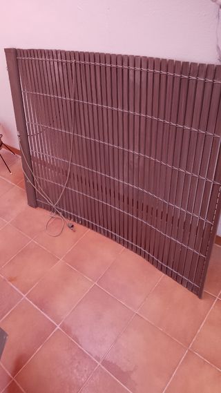 3persianas de 96cmx 1m 30cm PVC marron