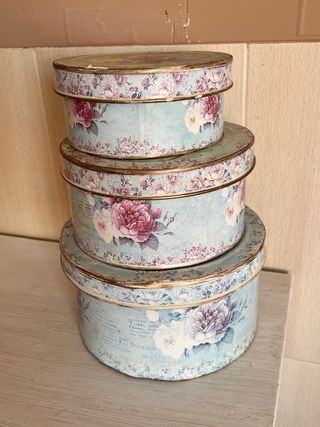 Cajas Decorativas Vintage Florales